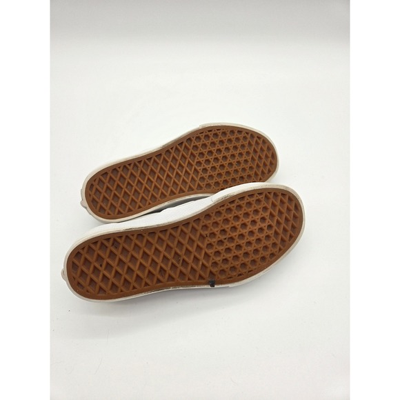 Vans Classic Slip-On Platform White Canvas Skate Shoes VN00018EB00 Womens 4.5 - Picture 5 of 8